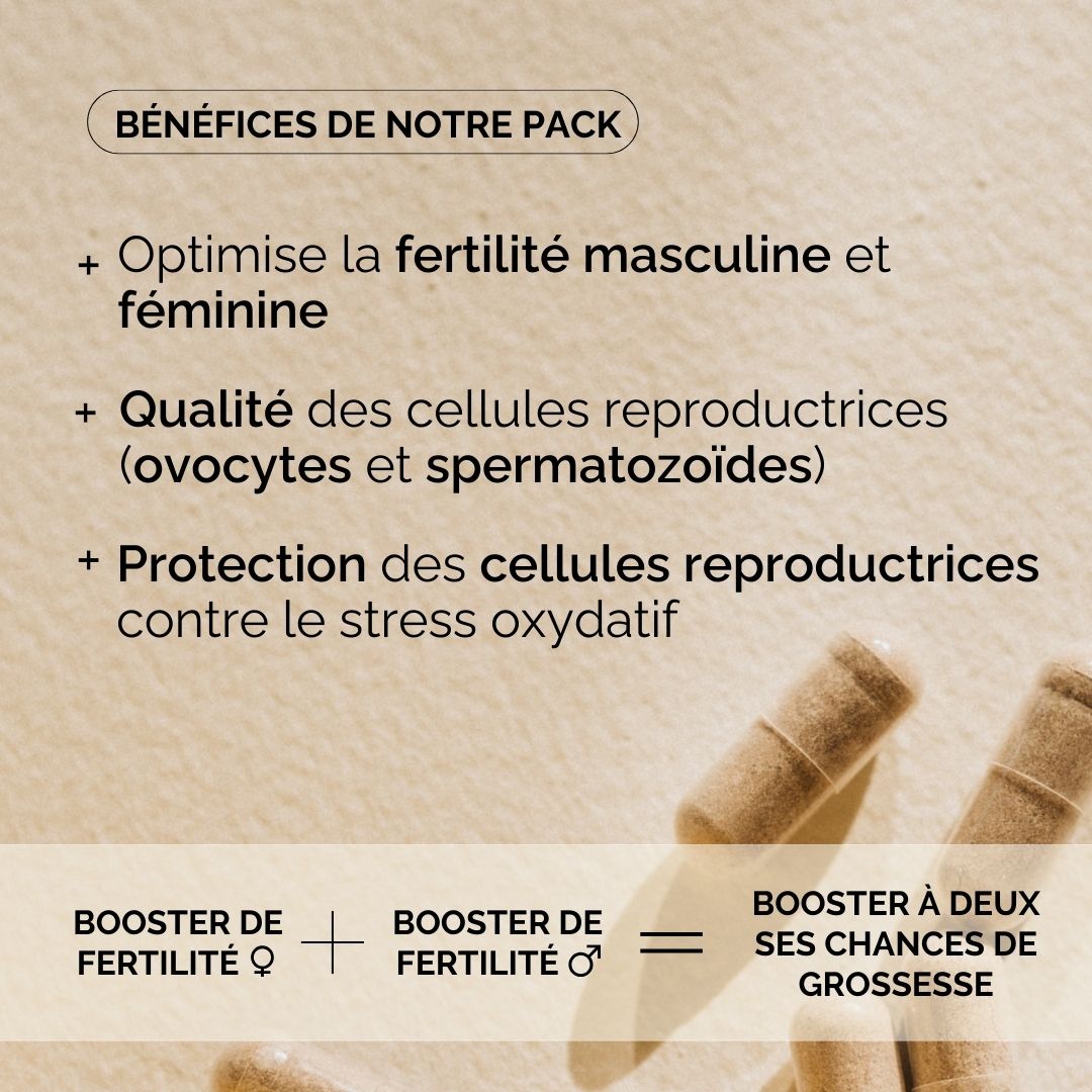 Pack Baby Boost Duo : Fertilité homme et femme
