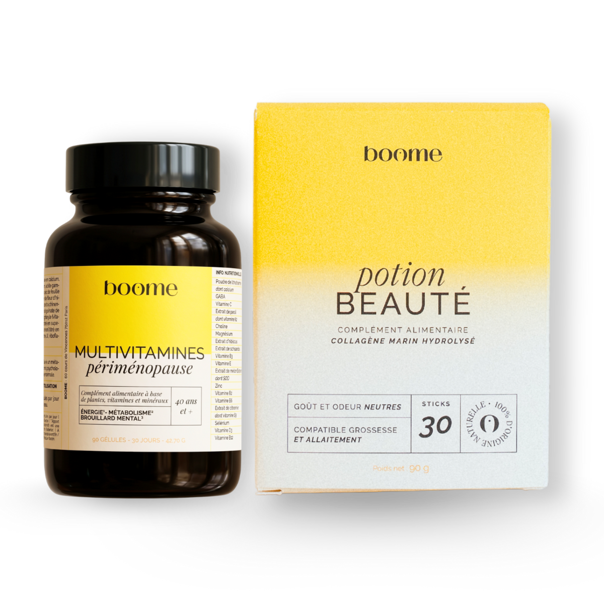 Les essentiels Périménopause : Énergie & beauté de la peau