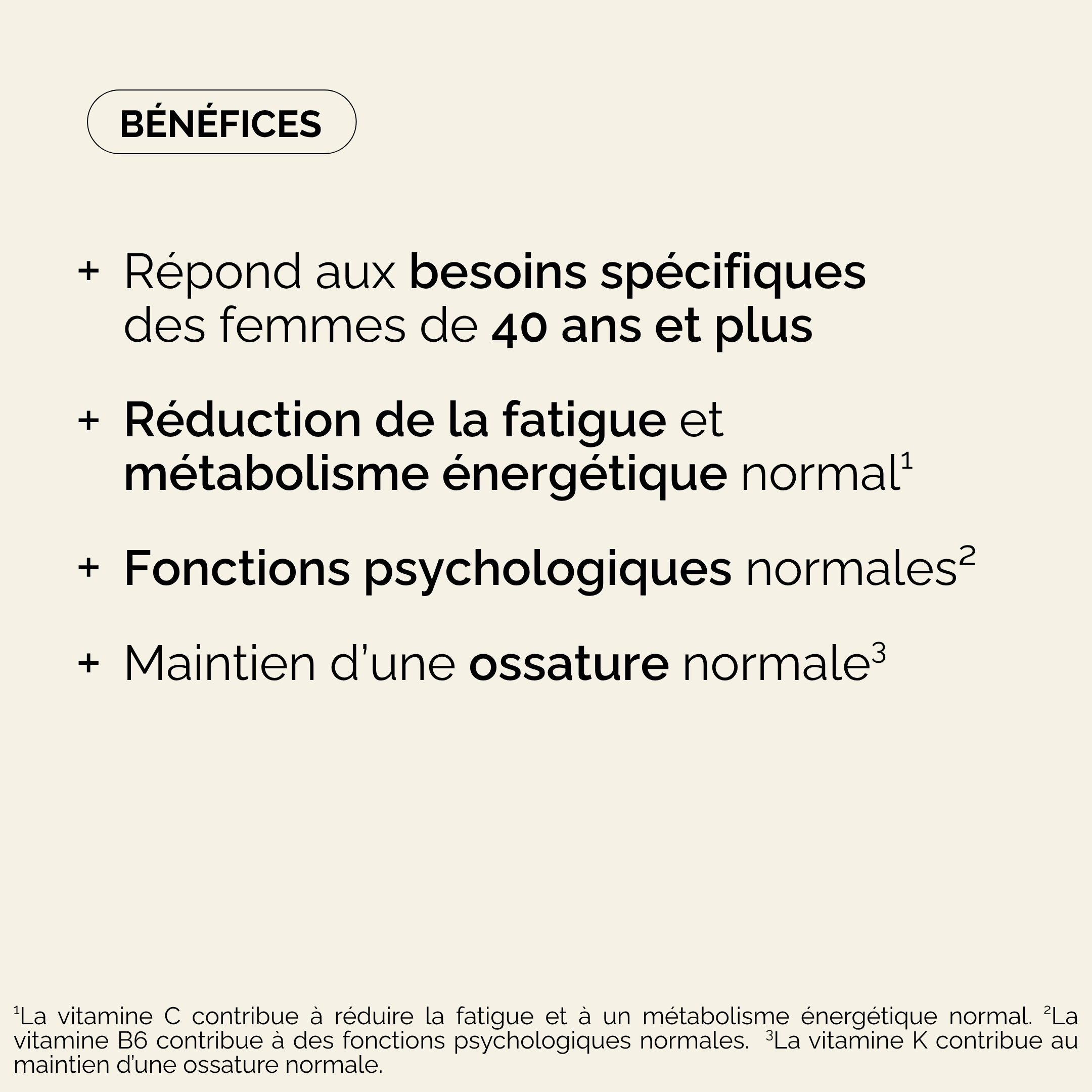 Multivitamines Périménopause