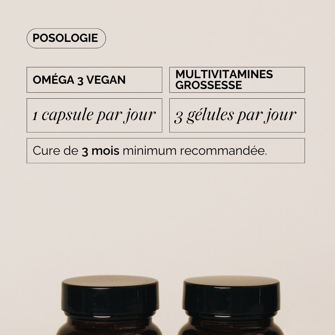 Duo Multivitamines Grossesse + Oméga 3