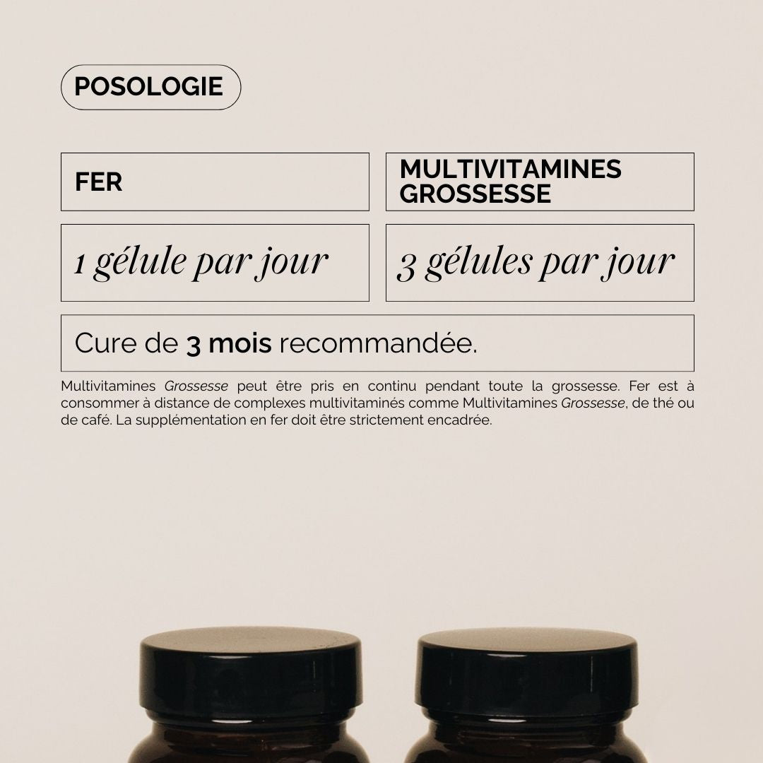Duo Multivitamines Grossesse + Fer